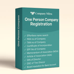 One Person Company registration