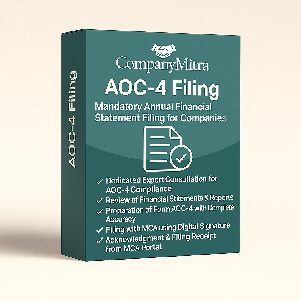 AOC-4 Filing – Mandatory Annual Financial Statement Filing for Companies