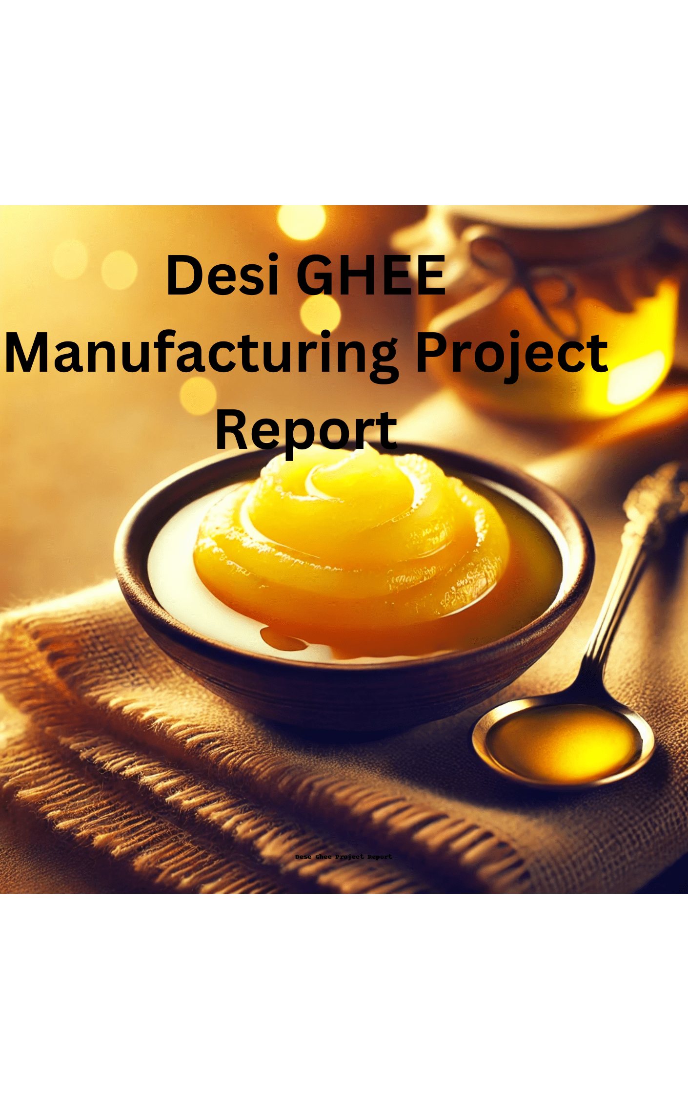 Desi GHEE Manufacturing Project Report