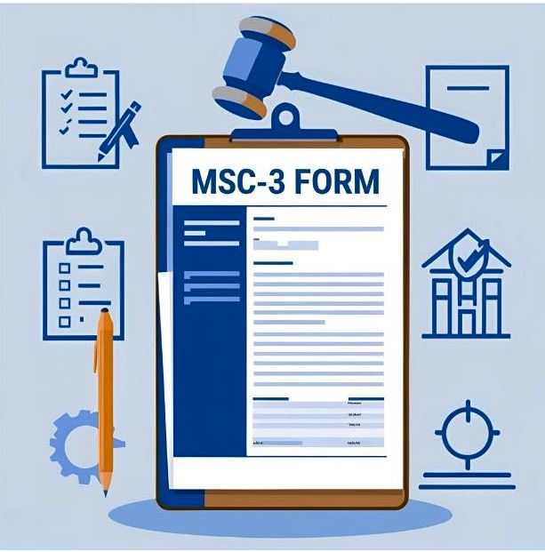 MSC-3 FORM (RETURN OF DORMANT COMPANY)