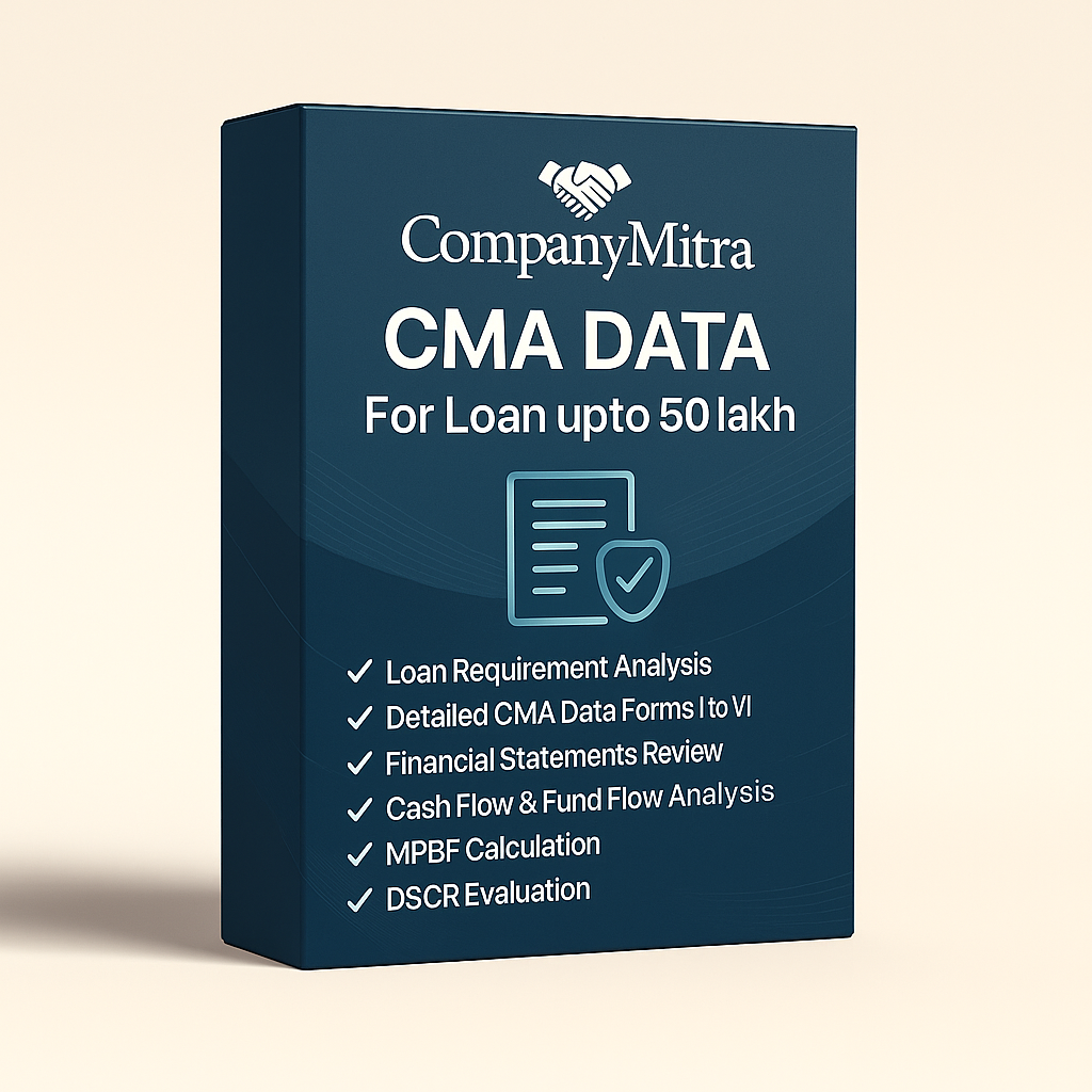 CMA DATA LOAN UPTO 50 LAKH