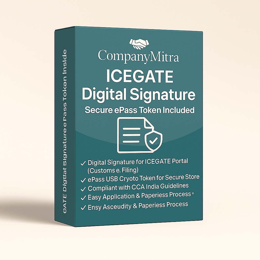 Digital Signature for ICEGATE